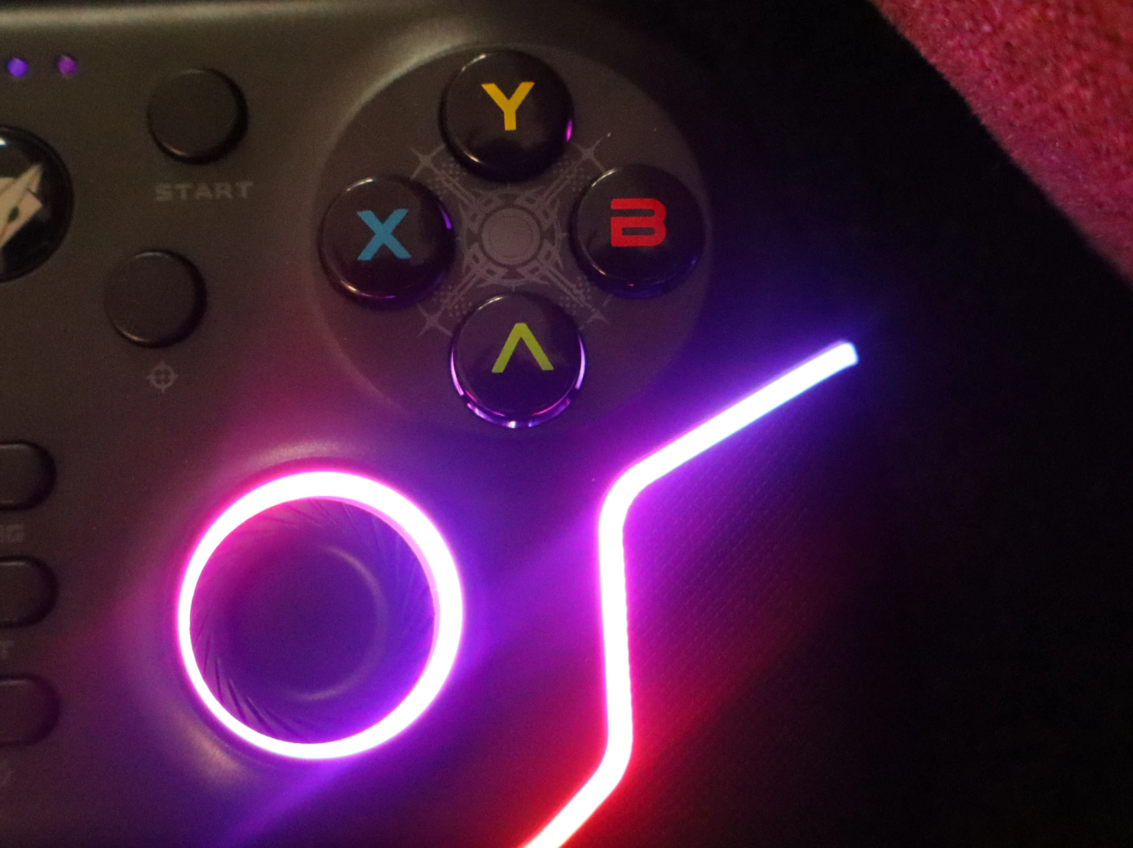 Manette de jeu rétroéclairée